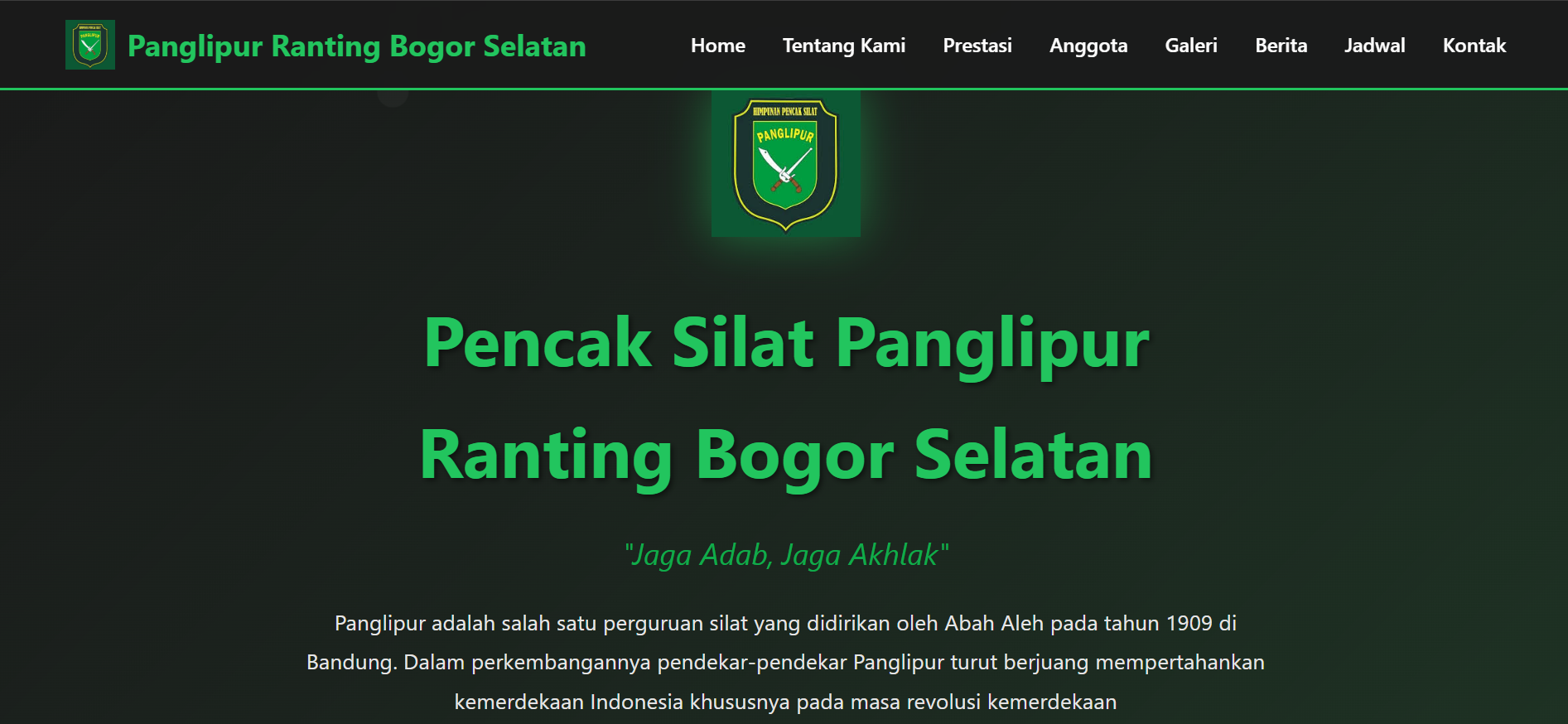 Website Organisasi Profile